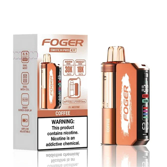 Coffee Foger Switch Pro 30K Kit Disposable Vape Packaging