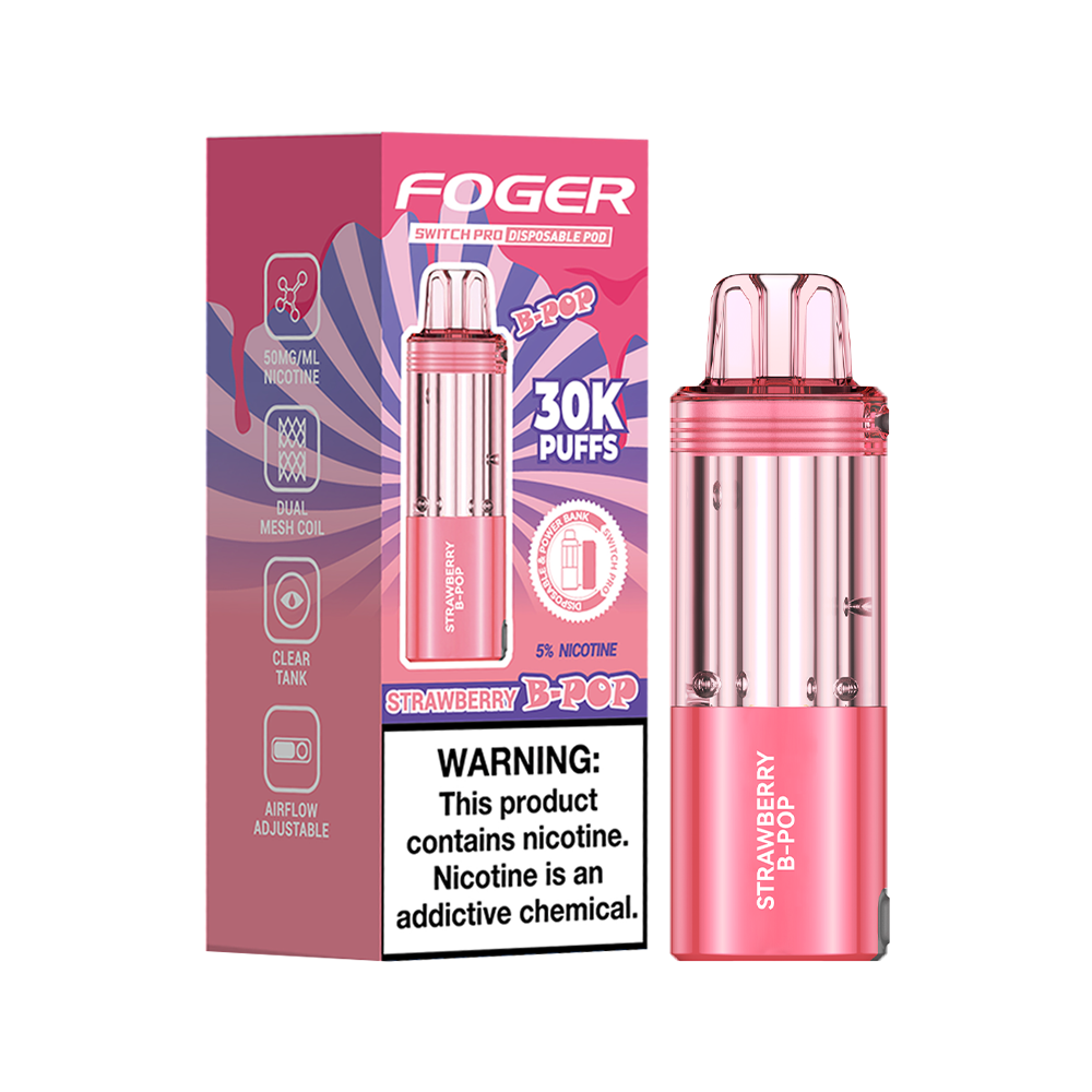Strawberry B-Pop - Foger Switch Pro 30K Pod | Foger US