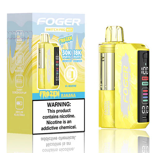 Frozen Banana Foger Switch Pro 30K Kit disposable vape packaging 