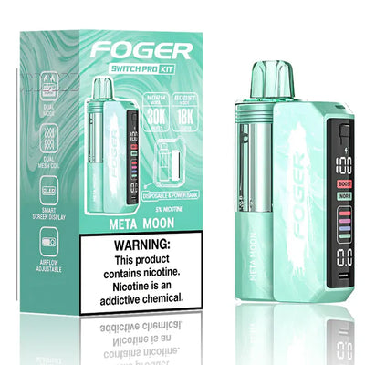 Meta Moon Foger Switch Pro 30K Kit disposable vape packaging 