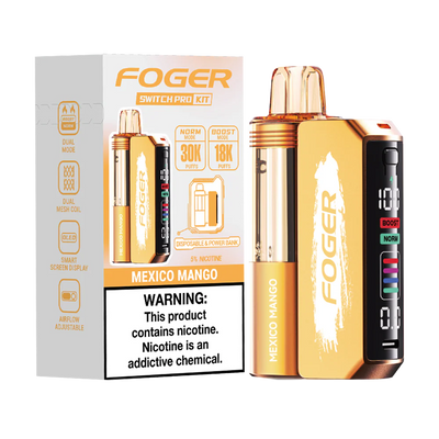 Mexico Mango Foger Switch Pro 30K Kit Disposable Vape Packaging