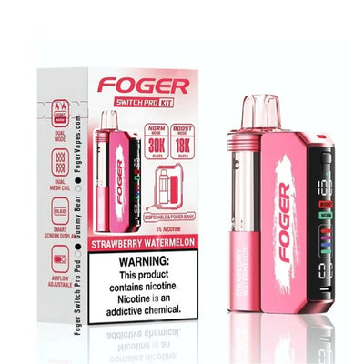Strawberry Watermelon Foger Switch Pro 30K Kit Disposable Vape Packaging