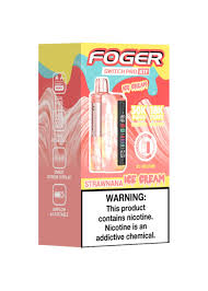 Strawnana Ice Cream Foger Switch Pro 30K Kit disposable vape packaging
