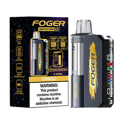 Tobacco Foger Switch Pro 30K Kit Disposable Vape Packaging