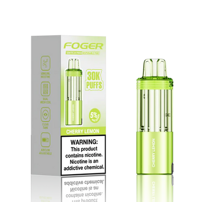 Cherry Lemon Foger Switch Pro 30K Pod disposable vape packaging