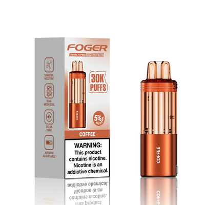 Coffee Foger Switch Pro 30K Pod disposable vape packaging