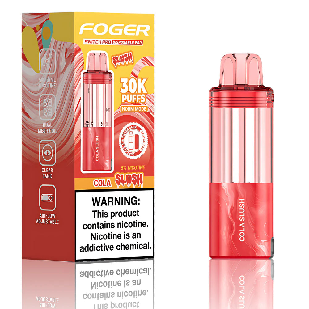 Cola Slush Foger Switch Pro 30K Pod disposable vape packaging