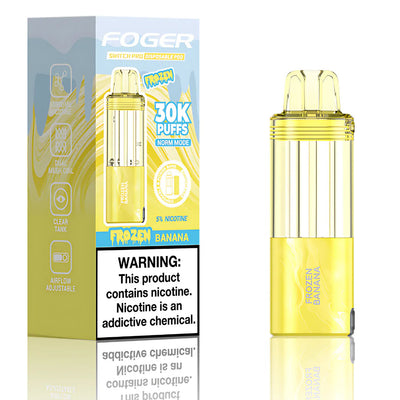 Frozen Banana Foger Switch Pro 30K Pod disposable vape packaging