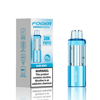 Gum Mint Foger Switch Pro 30K Pod disposable vape packaging