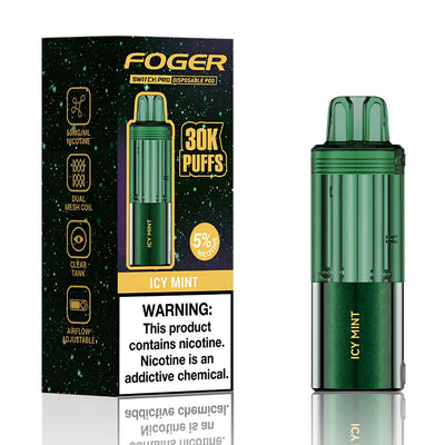 Icy Mint Foger Switch Pro 30K Pod disposable vape packaging 